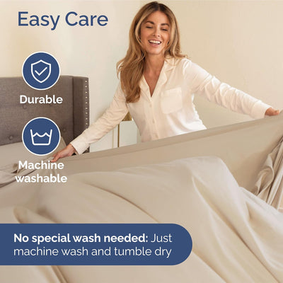 Premium 6-Piece King Sheet Set – Extra Deep Pockets, Cooling Comfort & Wrinkle-Free Softness