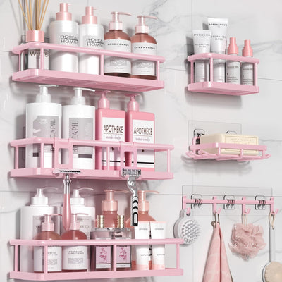 Rustproof Shower Caddy Set – 6 Pack