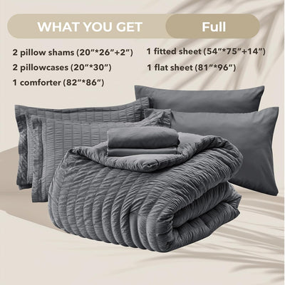 Seersucker Comforter Set – Full Size
