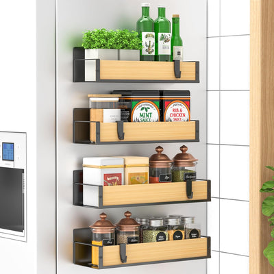 Refined Magnetic Spice Racks — Instant Order, Lasting Style