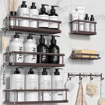 Rustproof Shower Caddy Set – 6 Pack