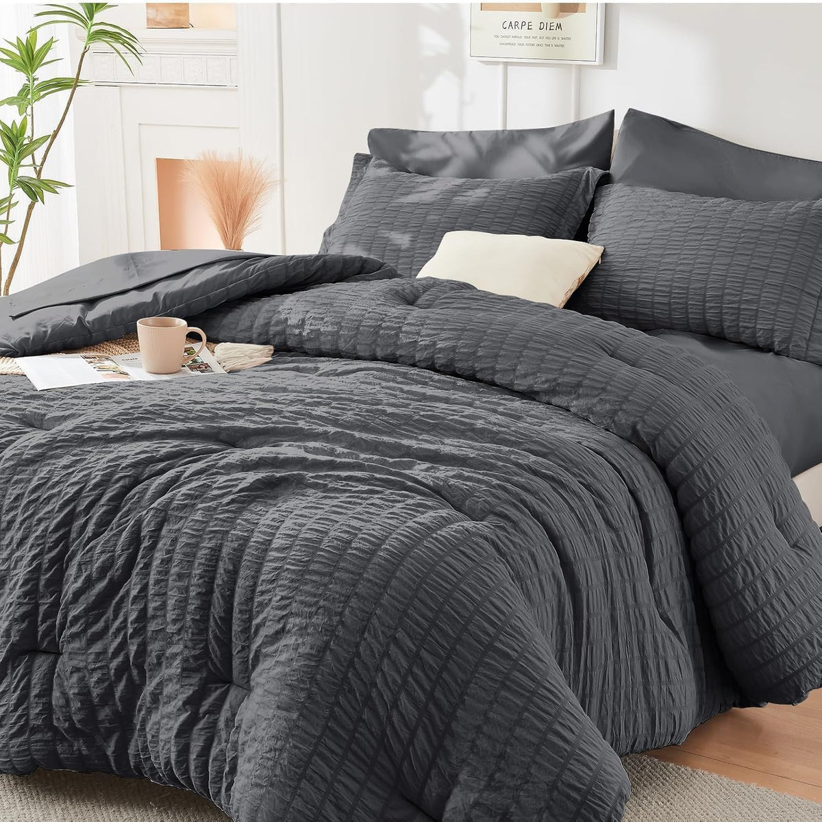 Seersucker Comforter Set – Full Size