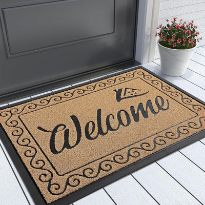 Heavy Duty Welcome Mat for Indoor & Outdoor Use