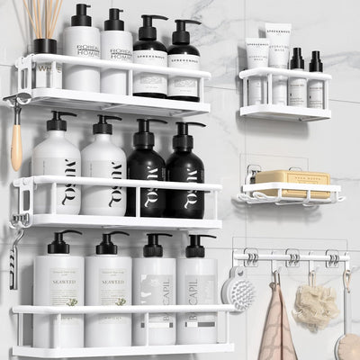 Rustproof Shower Caddy Set – 6 Pack