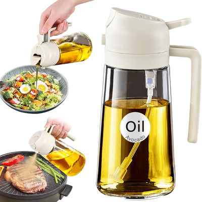 16oz Glass Olive Oil Sprayer & Dispenser
