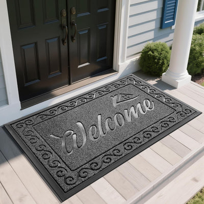 Heavy Duty Welcome Mat for Indoor & Outdoor Use