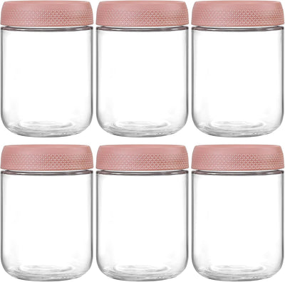 Glass Oats Containers – 16oz, 6 Pack