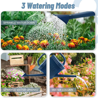 2 Gallon Outdoor Watering Can with Long Spout