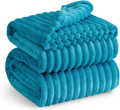 Gentlesoft White Fleece Throw Blanket