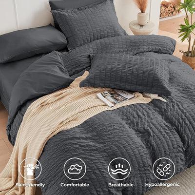 Seersucker Comforter Set – Full Size