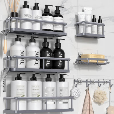 Rustproof Shower Caddy Set – 6 Pack