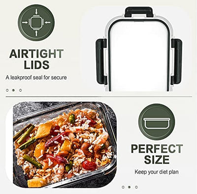 Glass Meal Prep Containers – 30oz, 10 Pack