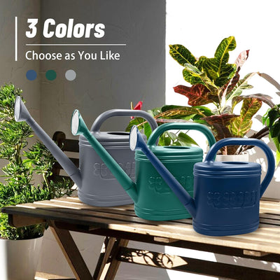 2 Gallon Outdoor Watering Can with Long Spout