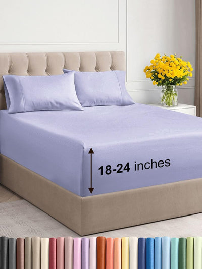 Premium 6-Piece King Sheet Set – Extra Deep Pockets, Cooling Comfort & Wrinkle-Free Softness