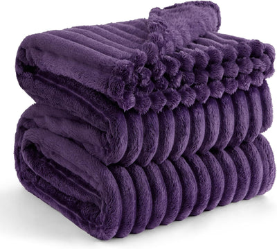 Gentlesoft White Fleece Throw Blanket