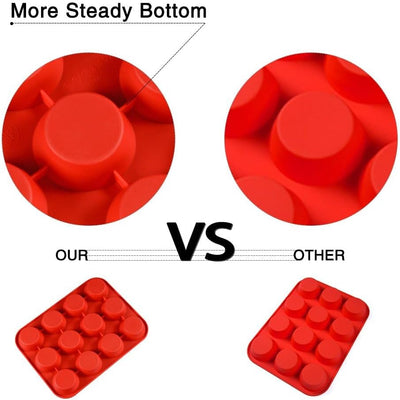 Silicone Muffin Pan – 12 Cup