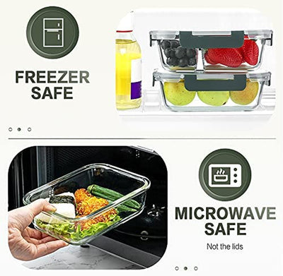 Glass Meal Prep Containers – 30oz, 10 Pack