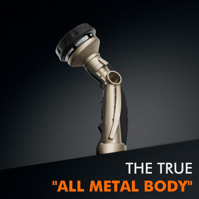 Heavy Duty Metal Hose Nozzle with 9 Spray Patterns