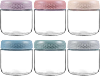 Glass Oats Containers – 16oz, 6 Pack