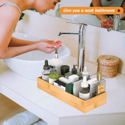 Bamboo Vanity Tray Organizer