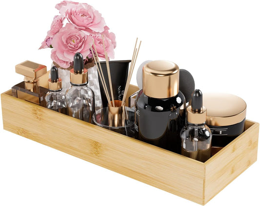 Bamboo Vanity Tray Organizer