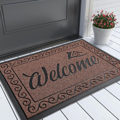Heavy Duty Welcome Mat for Indoor & Outdoor Use