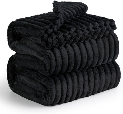 Gentlesoft White Fleece Throw Blanket