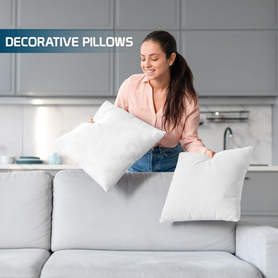 Classic White Throw Pillows