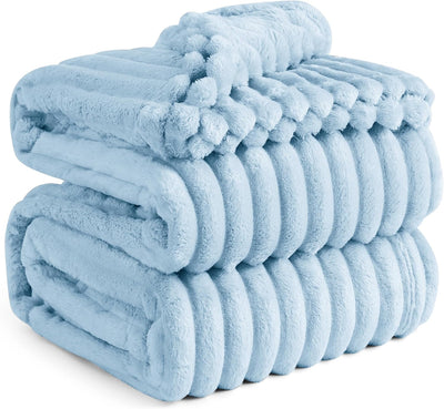 Gentlesoft White Fleece Throw Blanket