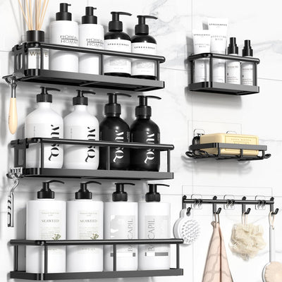 Rustproof Shower Caddy Set – 6 Pack