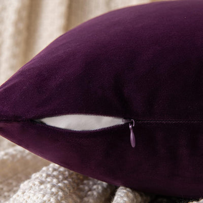2 Premium Velvet Pillow Covers – Soft & Stylish Cushion Cases for Sofa, Bed & Car