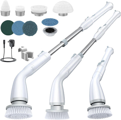 Electric Spin Scrubber with Dual Speed & 6 Heads