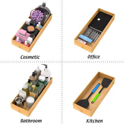 Bamboo Vanity Tray Organizer