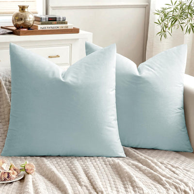 2 Premium Velvet Pillow Covers – Soft & Stylish Cushion Cases for Sofa, Bed & Car