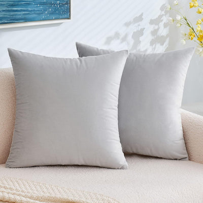 2 Premium Velvet Pillow Covers – Soft & Stylish Cushion Cases for Sofa, Bed & Car