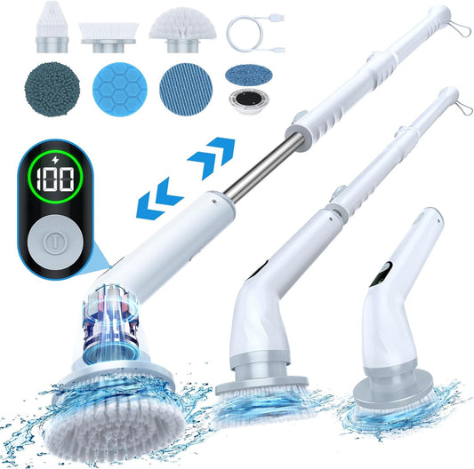 Electric Spin Scrubber with Dual Speed & 6 Heads
