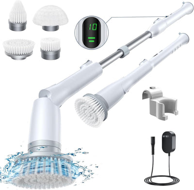 Electric Spin Scrubber with Dual Speed & 6 Heads