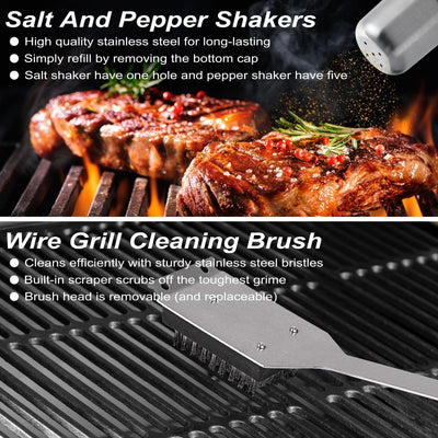 29-Piece Stainless BBQ Tool Set