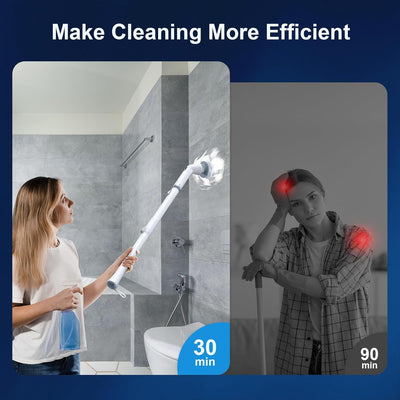 Electric Spin Scrubber with Dual Speed & 6 Heads