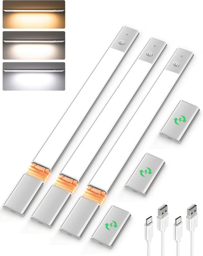 Rechargeable Motion Sensor Cabinet Light, 76 LEDs