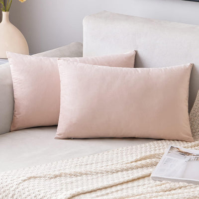 2 Premium Velvet Pillow Covers – Soft & Stylish Cushion Cases for Sofa, Bed & Car