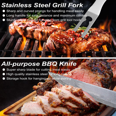 29-Piece Stainless BBQ Tool Set
