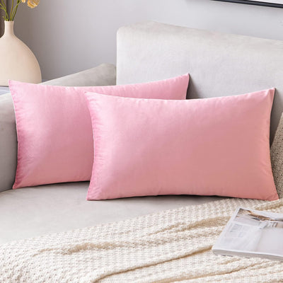 2 Premium Velvet Pillow Covers – Soft & Stylish Cushion Cases for Sofa, Bed & Car