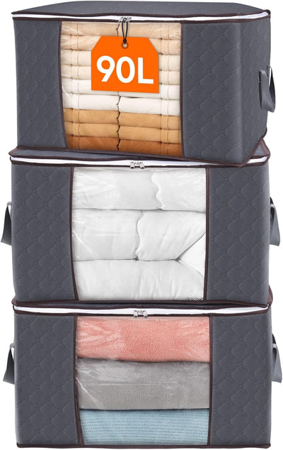 Foldable Clothes Storage Bags with Clear Window 