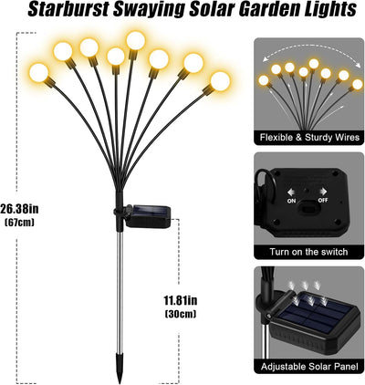 Solar Firefly Garden Lights