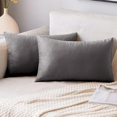 2 Premium Velvet Pillow Covers – Soft & Stylish Cushion Cases for Sofa, Bed & Car