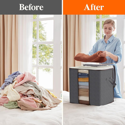 Foldable Clothes Storage Bags with Clear Window 
