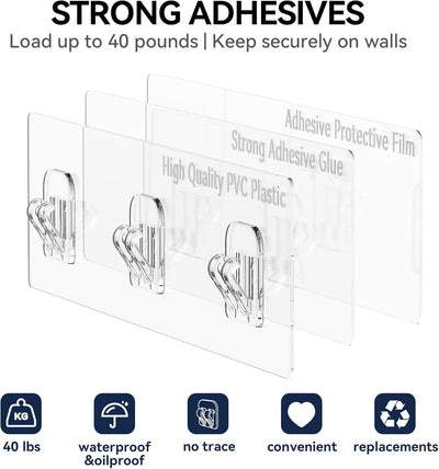 Rustproof Shower Caddy Set – 6 Pack