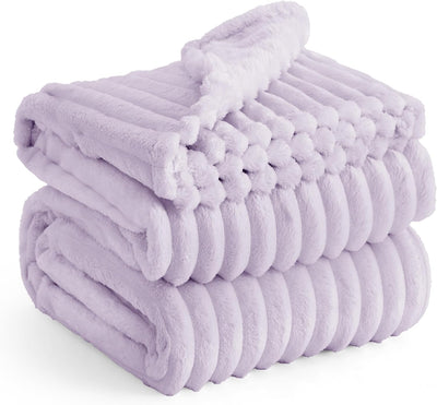 Gentlesoft White Fleece Throw Blanket