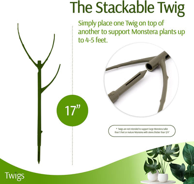 Stackable Monstera Plant Support Stakes